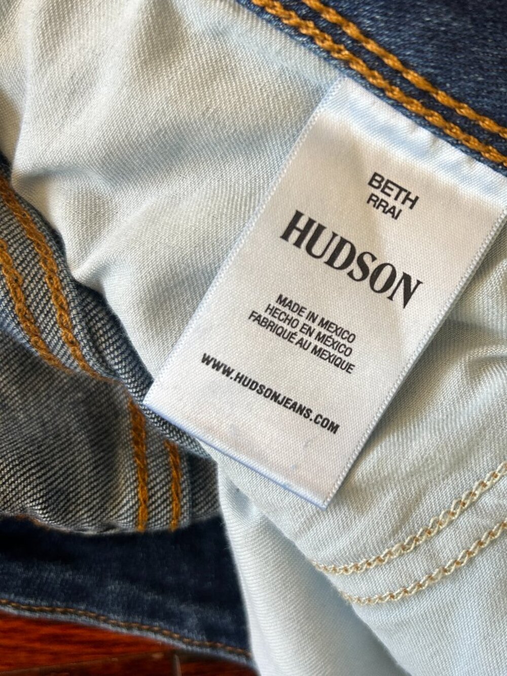 Hudson Beth Jeans Womens 32 Rhythm Rain Dark Wash Flap Pocket Bootcut Jeans - Picture 7 of 8